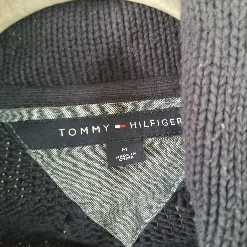 Vintage Tommy Hilfiger | 100% Cotton Flag Nordic Cardigan
